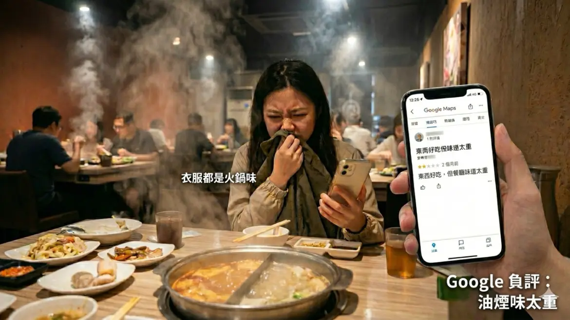 餐廳味道 google 負評