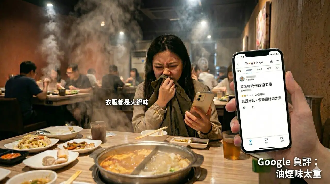 餐廳味道 google 負評